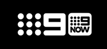 Logo of a television channel on a black background