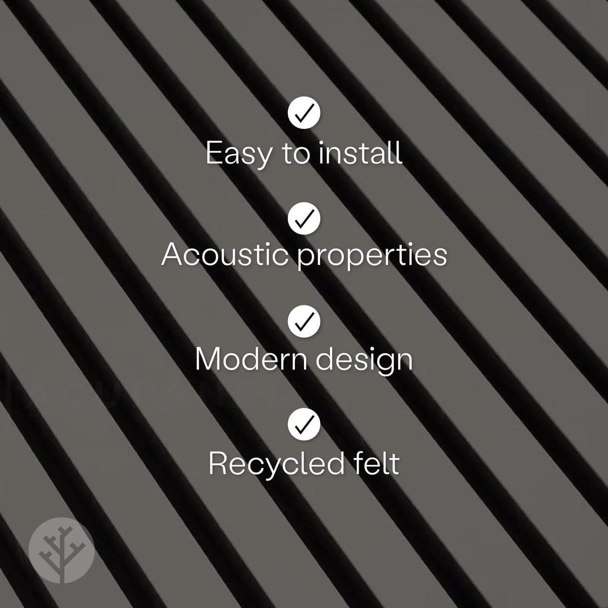 Acupanel® Coloured Dusty Grey Acoustic Slat Wall Panels - WVH Pro Australia