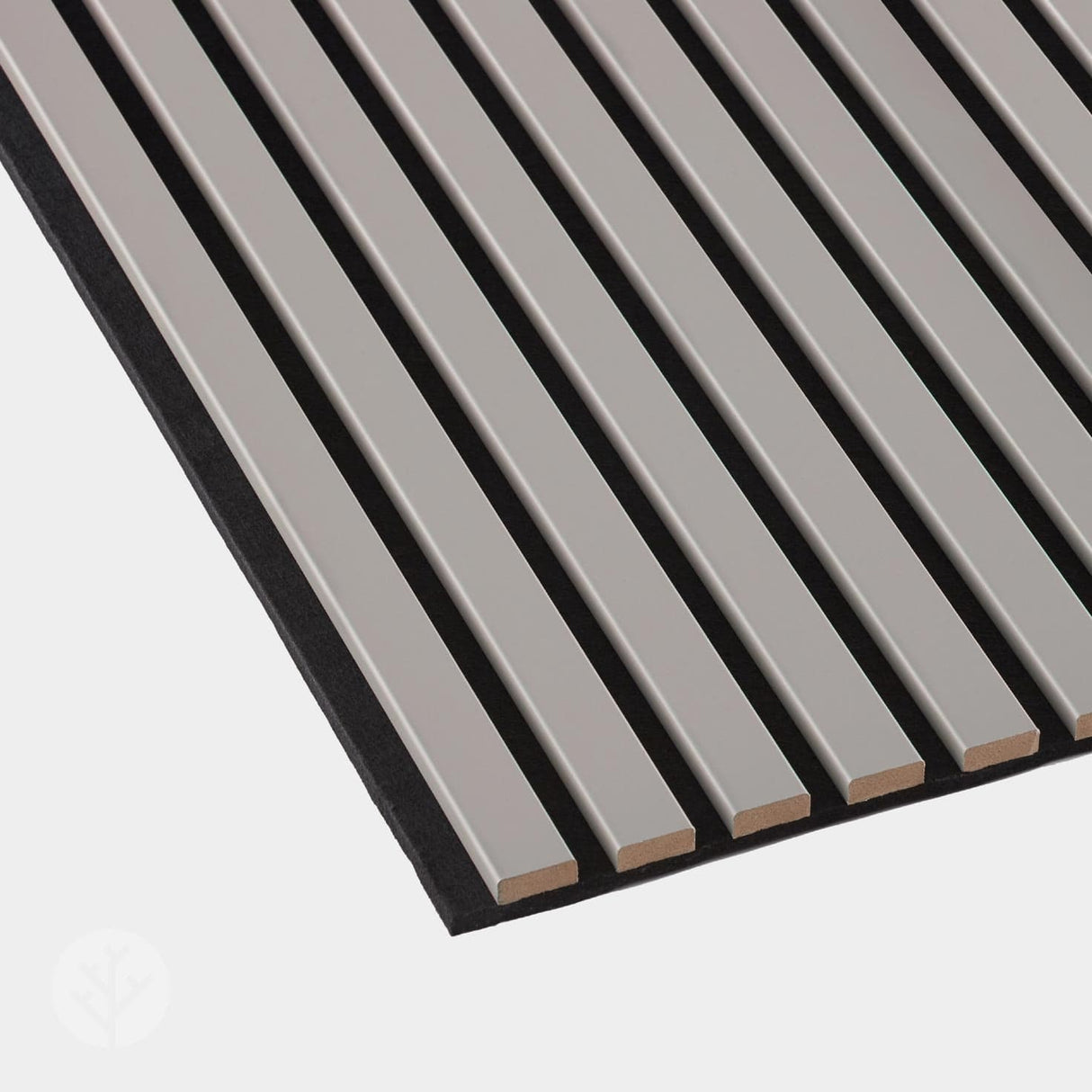 Acupanel® Coloured Dusty Grey Acoustic Slat Wall Panels - WVH Pro Australia