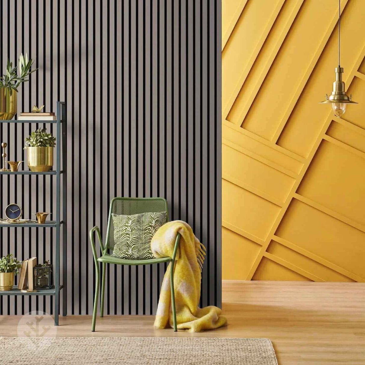 Acupanel® Coloured Dusty Grey Acoustic Slat Wall Panels - WVH Pro Australia