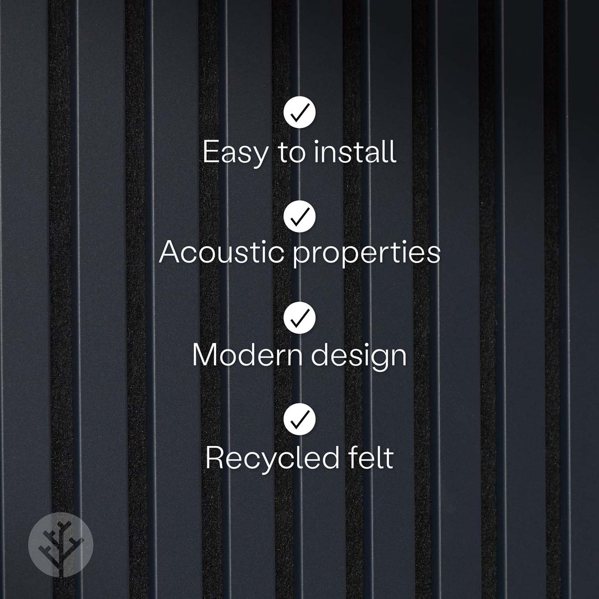 Acupanel® Coloured Midnight Blue Acoustic Slat Wall Panels - WVH Pro Australia