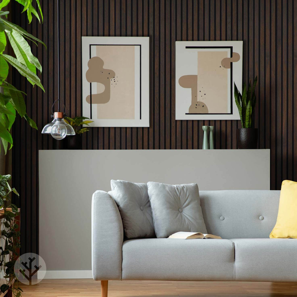 Acupanel® Smoked Oak Acoustic Slat Wood Wall Panels - WVH Pro Australia