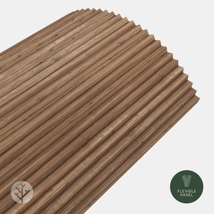 Flutto® American Walnut Zigzag Flexible Tambour Wood Panels - WVH Pro Australia