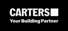 Carters logo with tagline 'Your Building Partner' on a black background