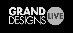Logo for Grand Designs Live on a black background