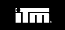 White logo with 'itm' on a black background
