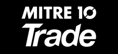 Mitre 10 Trade logo on a black background