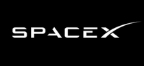 Spacex logo on a black background