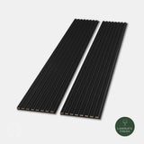 Acupanel® Coloured Black Acoustic Slat Wall Panels - WVH Pro Australia