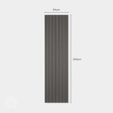 Acupanel® Coloured Dusty Grey Acoustic Slat Wall Panels - WVH Pro Australia