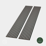 Acupanel® Coloured Dusty Grey Acoustic Slat Wall Panels - WVH Pro Australia