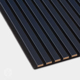 Acupanel® Coloured Midnight Blue Acoustic Slat Wall Panels - WVH Pro Australia