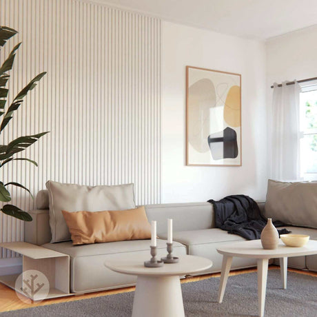 Acupanel® Coloured White Acoustic Slat Wall Panels - WVH Pro Australia