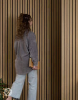 Acupanel® Luxe American Oak Acoustic Wide Slat Wood Wall Panels - WVH Pro Australia