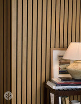 Acupanel® Luxe American Oak Acoustic Wide Slat Wood Wall Panels - WVH Pro Australia