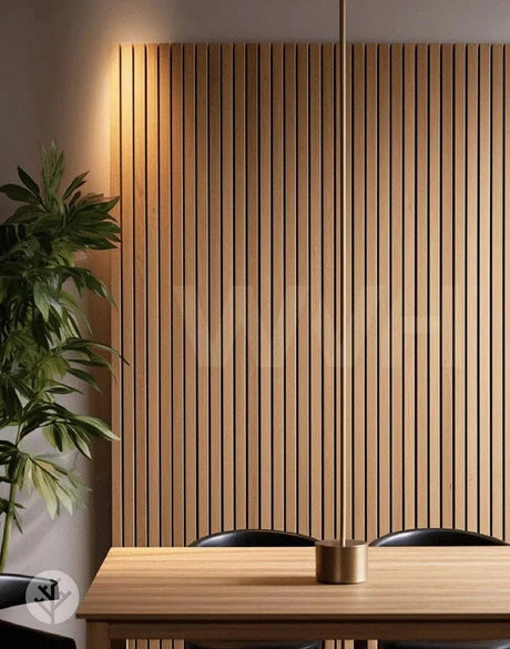 Acupanel® Luxe American Oak Acoustic Wide Slat Wood Wall Panels - WVH Pro Australia