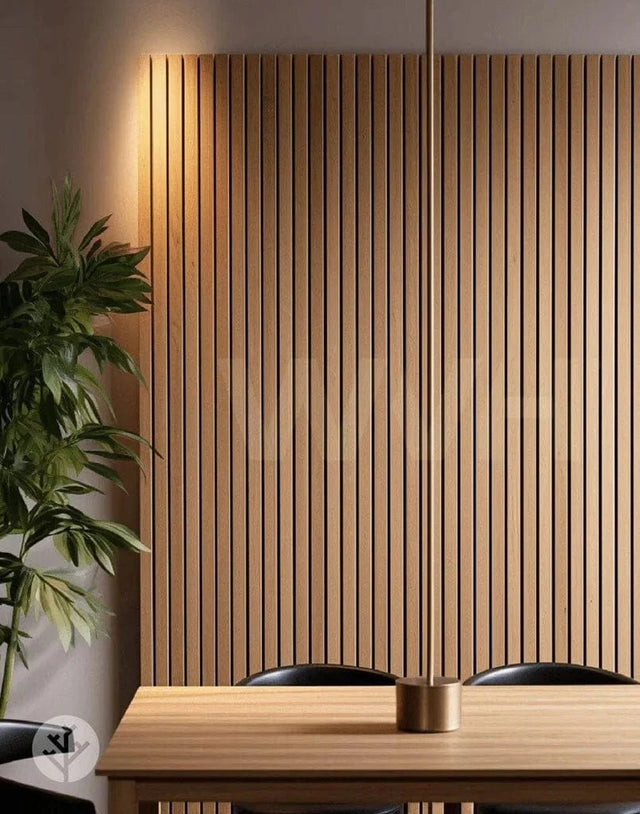 Acupanel® Luxe American Oak Acoustic Wide Slat Wood Wall Panels - WVH Pro Australia