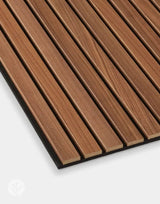 Acupanel® Luxe American Walnut Acoustic Wide Slat Wood Wall Panels - WVH Pro Australia