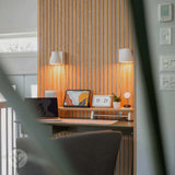 Acupanel® Natural Oak (Grey Felt) Acoustic Slat Wood Wall Panels - WVH Pro Australia