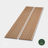 Acupanel® Natural Oak (Grey Felt) Acoustic Slat Wood Wall Panels - WVH Pro Australia