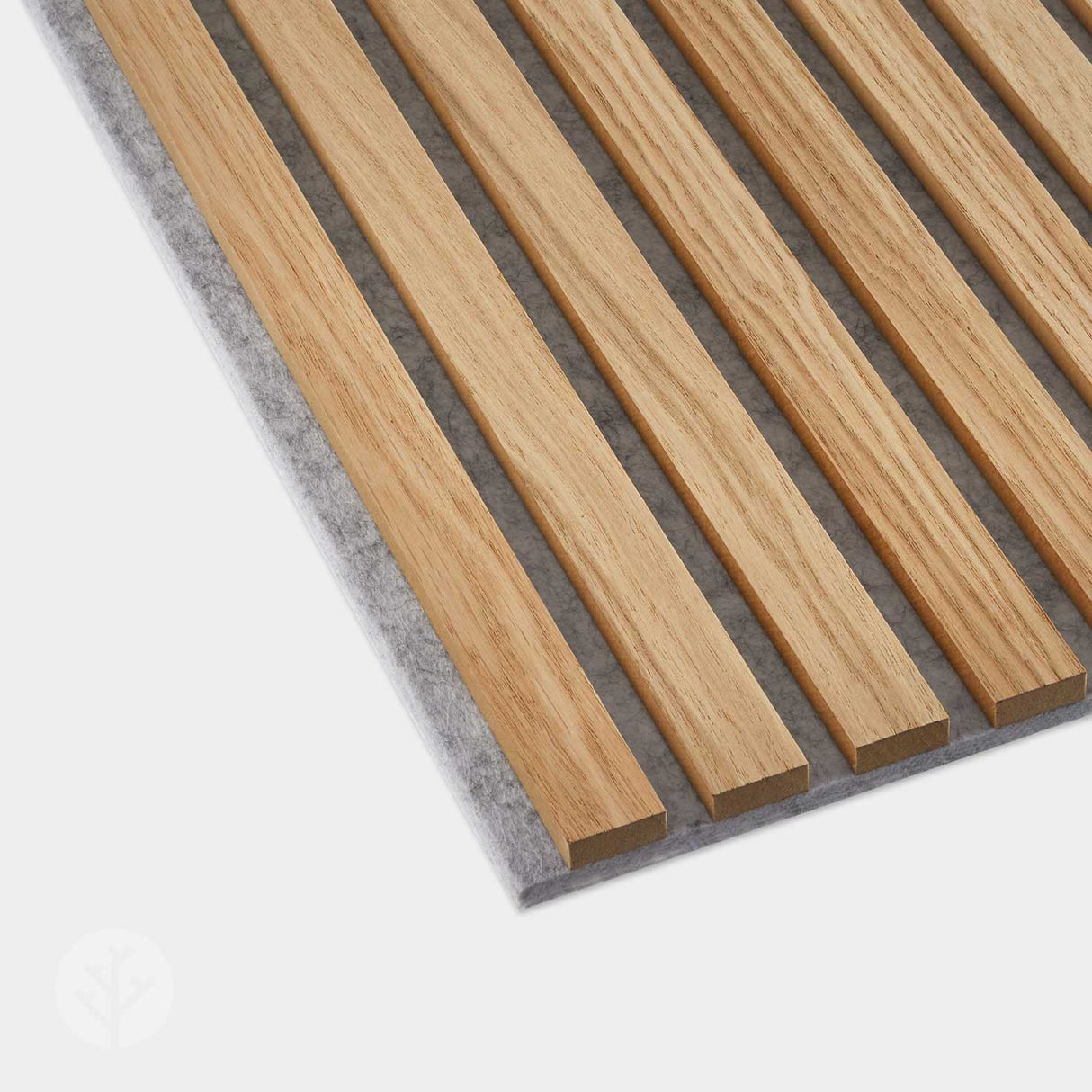 Acupanel® Natural Oak (Grey Felt) Acoustic Slat Wood Wall Panels - WVH Pro Australia