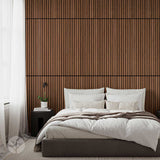 Acupanel® Natural Walnut Acoustic Slat Wood Wall Panels - WVH Pro Australia
