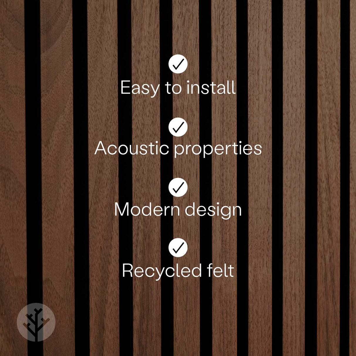 Acupanel® Natural Walnut Acoustic Slat Wood Wall Panels - WVH Pro Australia