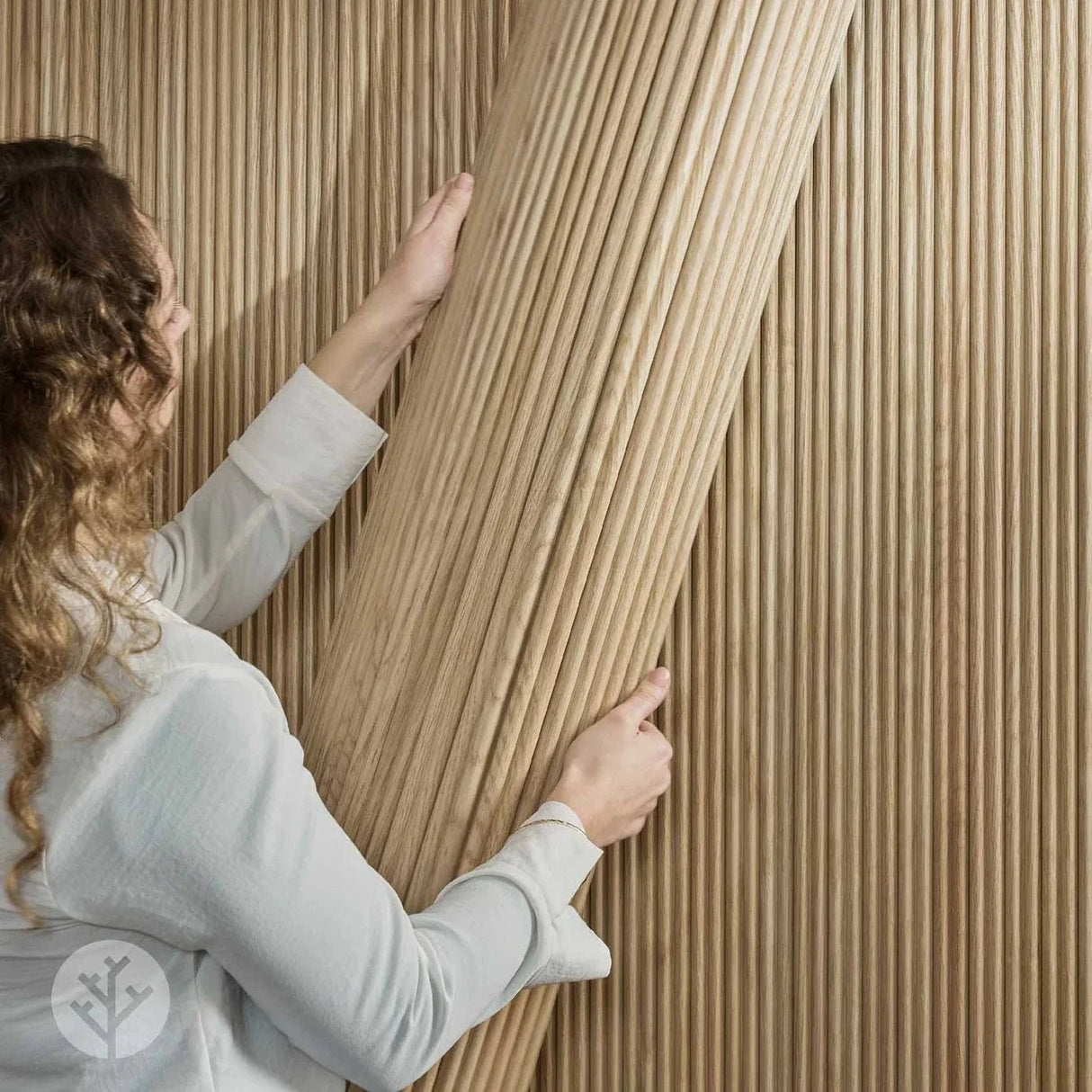 Flutto® American Oak Mini - Ridge Flexible Tambour Wood Panels - WVH Pro Australia