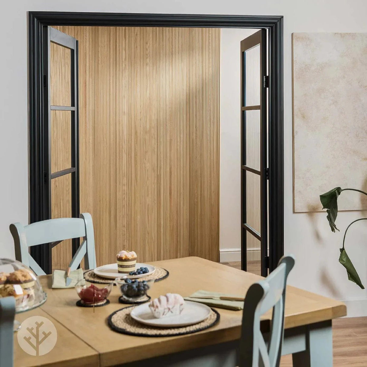 Flutto® American Oak Mini - Ridge Flexible Tambour Wood Panels - WVH Pro Australia