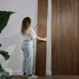 Flutto® American Walnut Zigzag Flexible Tambour Wood Panels - WVH Pro Australia