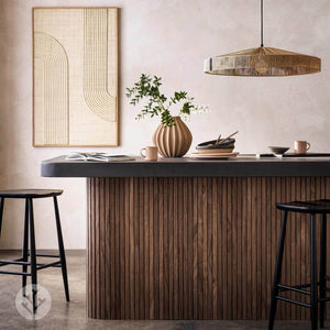 Flutto® American Walnut Slat Flexible Tambour Wood Panels
